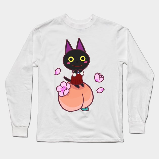 Peachy Kiki Long Sleeve T-Shirt by miriart